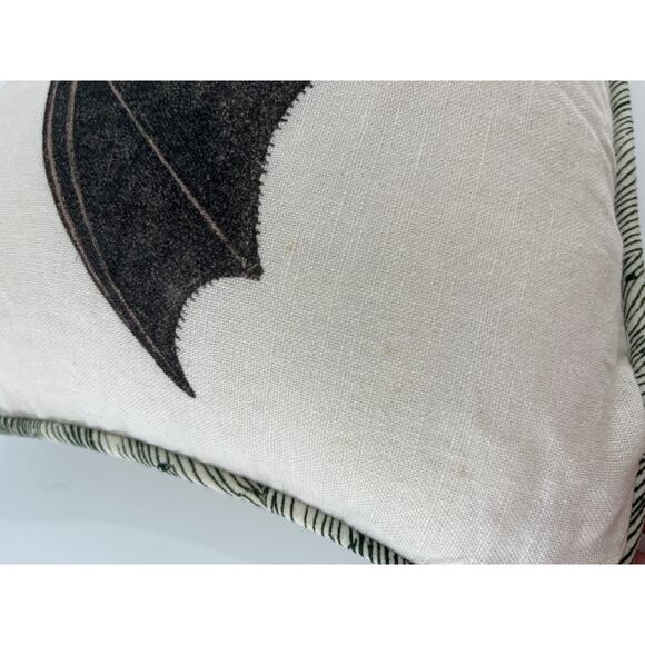 John Derian for Threshold Lumbar Pillow Bat Print Halloween 17" x 11" Target - Picture 5 of 8